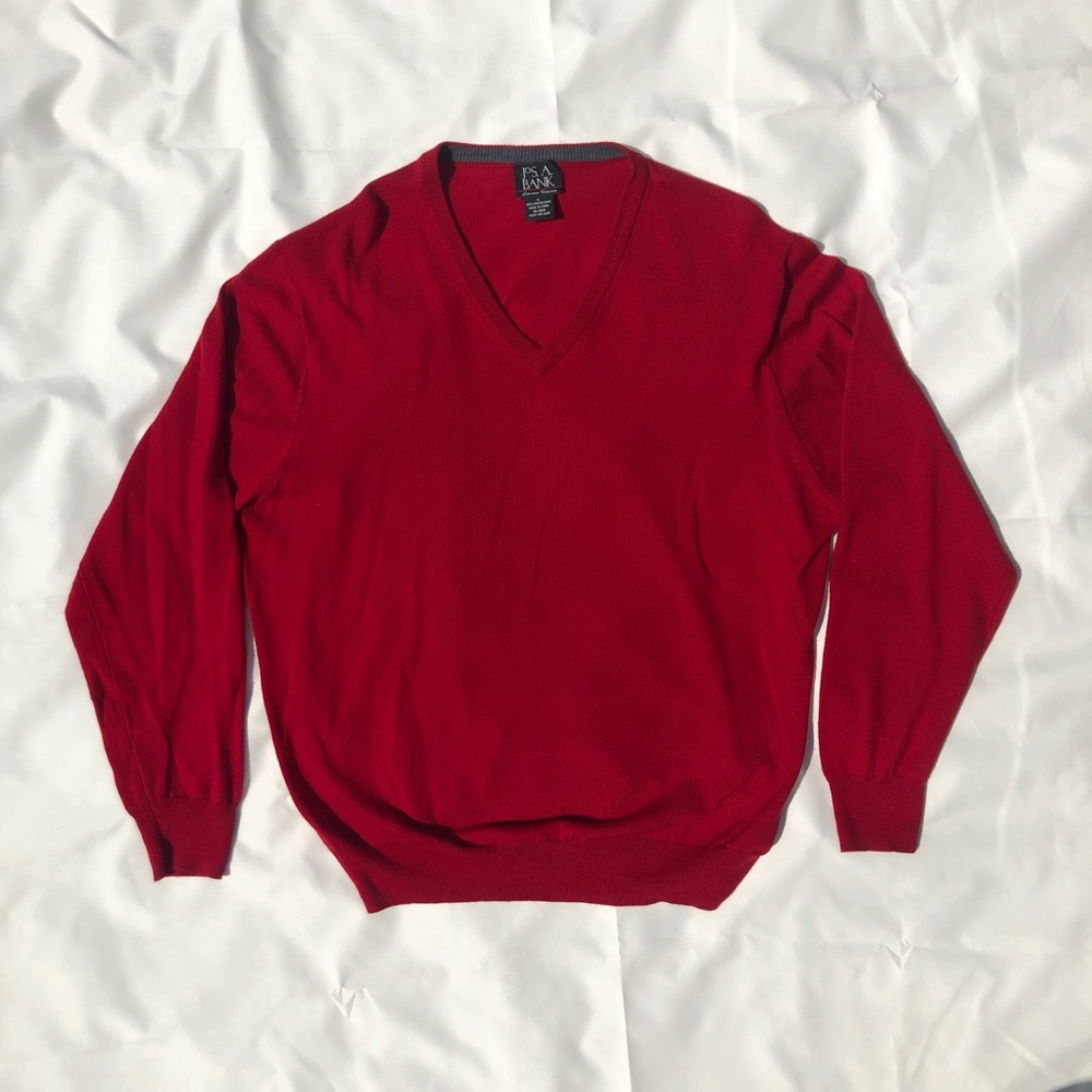 Jos A Bank V Neck Sweater